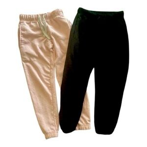 REAL ESSENTIALS-GIRLS SIZE SMALL 6-TWO PAIR SWEATPANTS